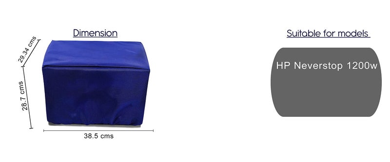 PalaP Dust Proof & Water Proof Washable protective Nylon Printer Cover Compatible for HP Neverstop 1200w Printer-(Blue) - Image 5