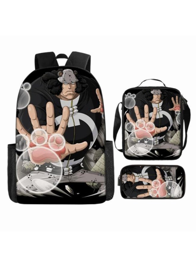 عام أحدث نموذج عالمي من الكرتون طباعة ثلاثة قطعة حقيبة مجموعة ( الطلاب ، الأطفال ، الأصدقاء ، نزهة ، تسلق الجبال ، الخ . ) - Image 3