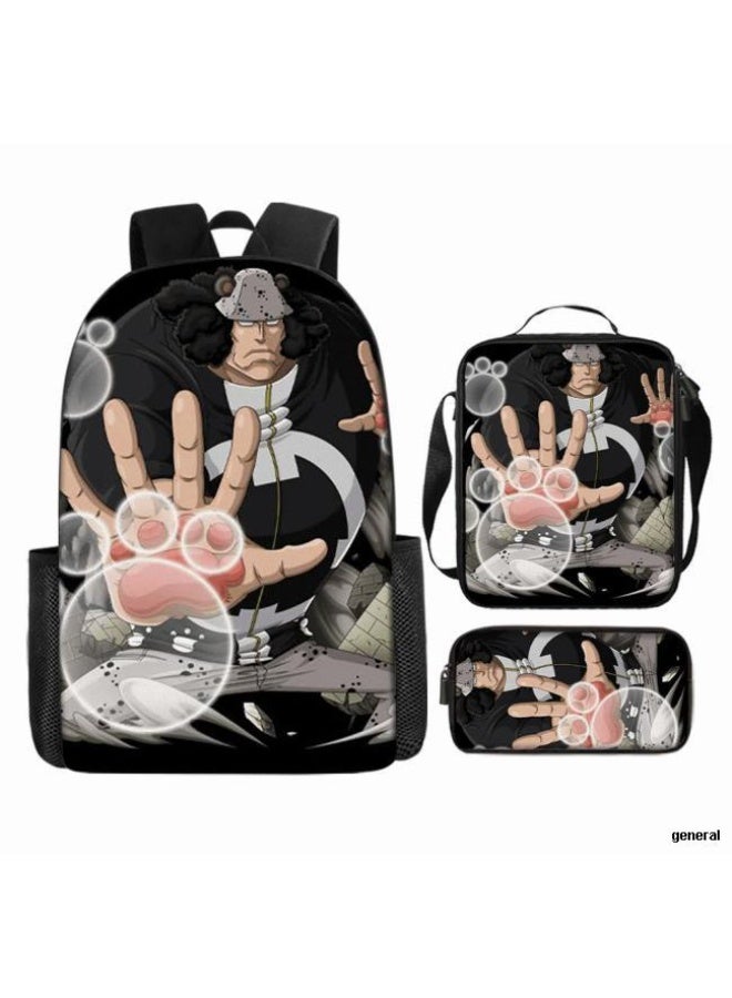 عام أحدث نموذج عالمي من الكرتون طباعة ثلاثة قطعة حقيبة مجموعة ( الطلاب ، الأطفال ، الأصدقاء ، نزهة ، تسلق الجبال ، الخ . ) - Image 1