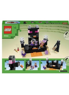 LEGO Minecraft The End Arena, Player-vs-Player Battle Playset, Action Toys for Kids, Boys & Girls 8 Plus Years Old, with Lava, Ender Dragon and Enderman Figures  - Image 3