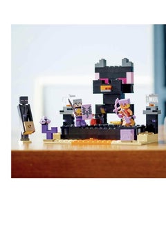 LEGO Minecraft The End Arena, Player-vs-Player Battle Playset, Action Toys for Kids, Boys & Girls 8 Plus Years Old, with Lava, Ender Dragon and Enderman Figures  - Image 4