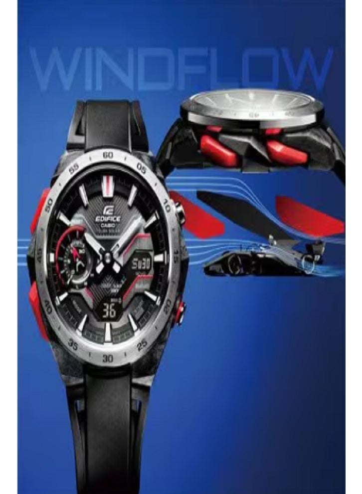 Casio Edifice Men's Solar-Powered Analog-Digital Sport Watch – Bluetooth, Tough Solar, Dual Time, 100M Water Resistant - Image 2