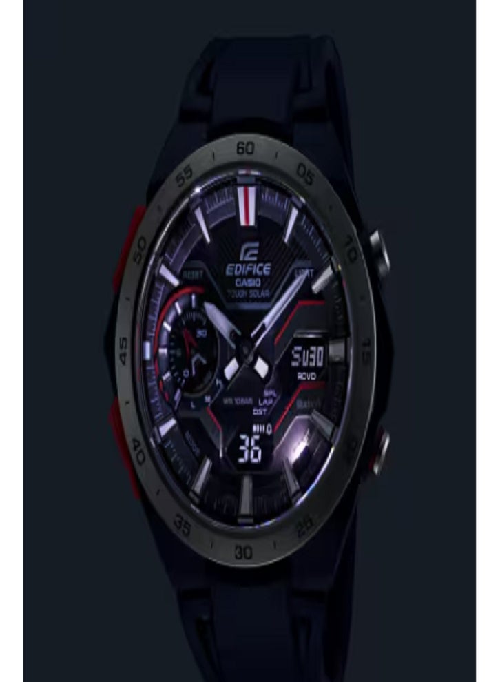 Casio Edifice Men's Solar-Powered Analog-Digital Sport Watch – Bluetooth, Tough Solar, Dual Time, 100M Water Resistant - Image 3