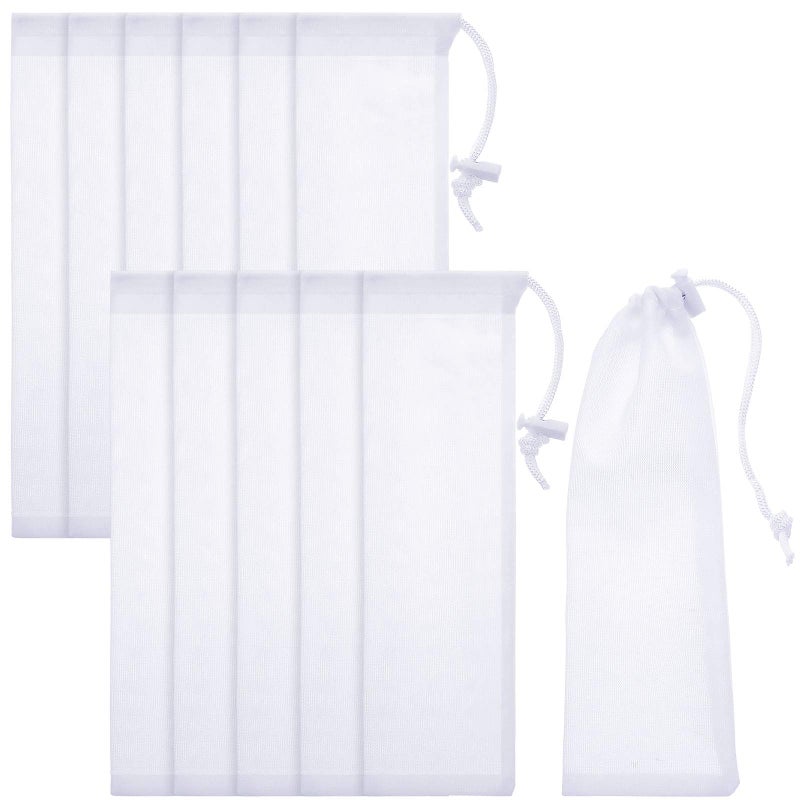 Lint Traps Catcher for Washing Machine Nylon Mesh Lint Traps for Home Laundry Washing Machine Drain Systems Discharge Hoses Filter 94 x 31 Inch 12 Pieces