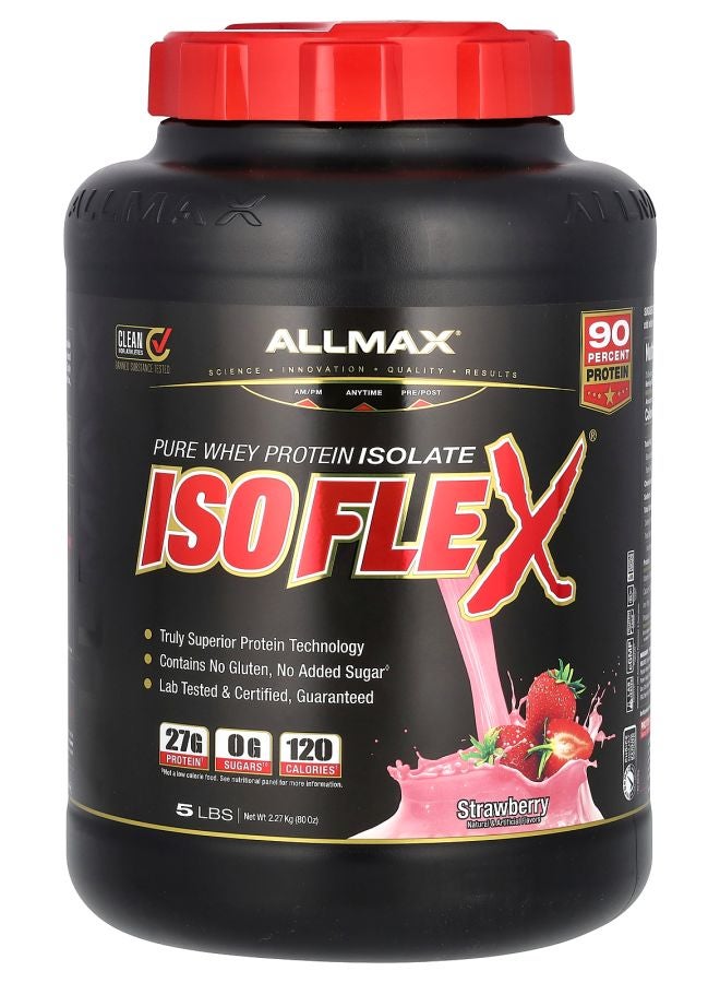 Allmax ISOFLEX® Pure Whey Protein Isolate Strawberry 5 lbs (2.27 kg)