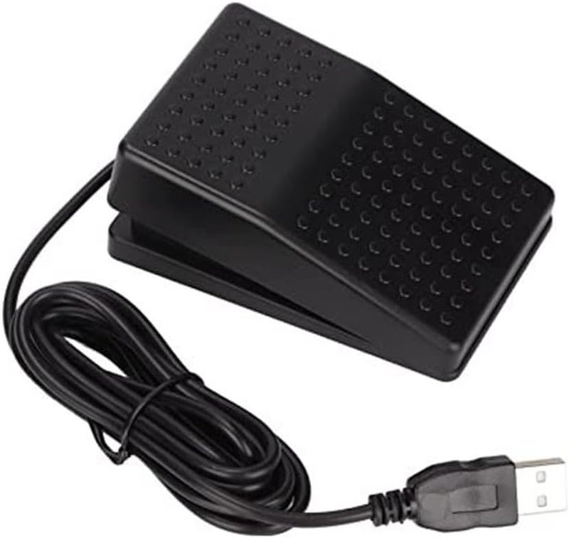 USB Single Foot Switch Pedal Programmable Control Device with High Sensitivity and Ergonomic Wide Pedal Design for Gaming Office Zoom Transcription Photobooth Instrument for MEDIA Hospital - Image 2