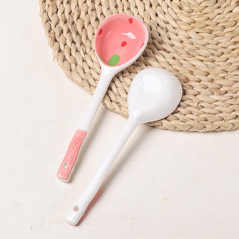 Dining Ware Set Strawberry Pattern - Durable Safe Material Complete Bowl Spoon Plate Set for Daily Dining Home Table Setting Gift Occasions - Image 4