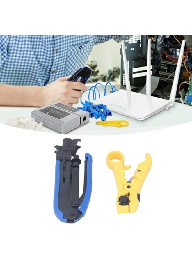 ViaGasaFamido Coaxial Compression Tool, Wire Stripper Tool Steel Quick Stripping Professional Coax Cable Crimper Kit for Indoor  - Image 4