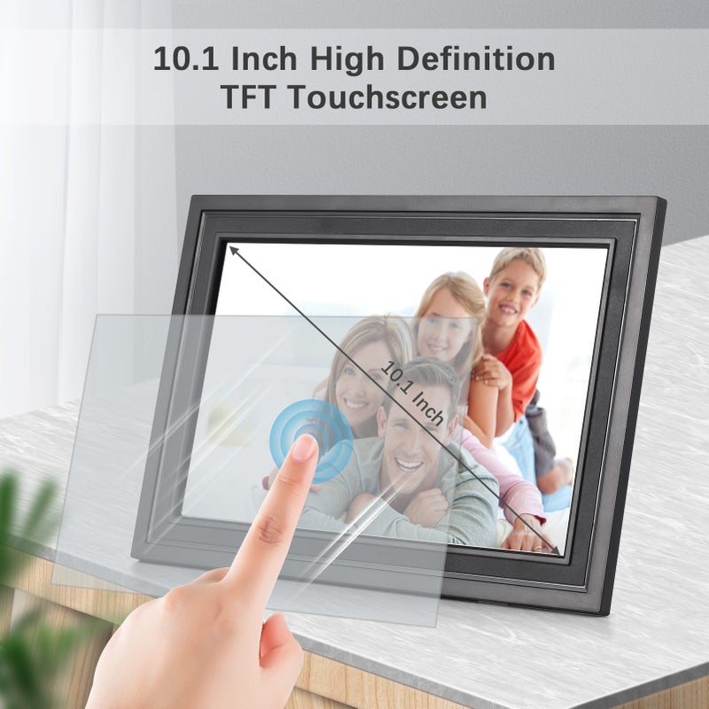 Digital Photo Frame Wifi: 10.1-Inch 1280*800 TFT Touch Screen - Auto Orientation Adjustment Versatile Digital Photo Frame for Home Gifting Loved Ones - Image 5
