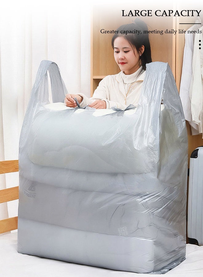 DUNISO 10pcs Plastic Storage Bag Set, Large Capacity Closet Storage Organizer, Moving Doggy Bags with Portable Handle Clothing Merchandise Bags for Clothes Packaging Storage Gift Bag Shipping T-Shirts Pants - Image 3