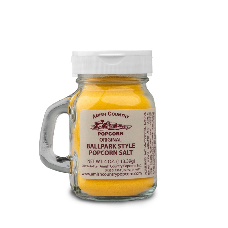 Amish Country Popcorn | Ballpark ButterSalt Popcorn Salt - 4 oz Jar | Old Fashioned, Non-GMO and Gluten Free (4 oz Jar) - Image 1