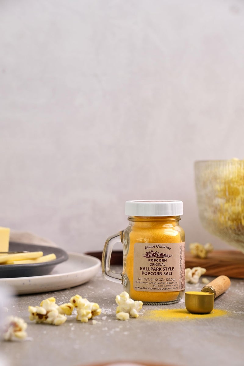 Amish Country Popcorn | Ballpark ButterSalt Popcorn Salt - 4 oz Jar | Old Fashioned, Non-GMO and Gluten Free (4 oz Jar) - Image 4