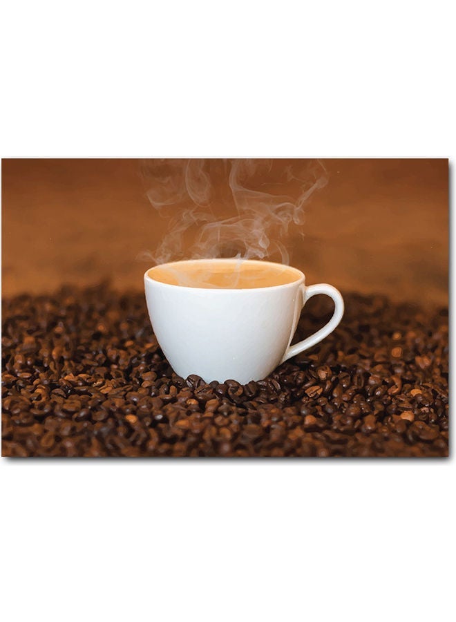 RYN Coffee Printed Wall Art Multicolour 40x60cm - Image 1