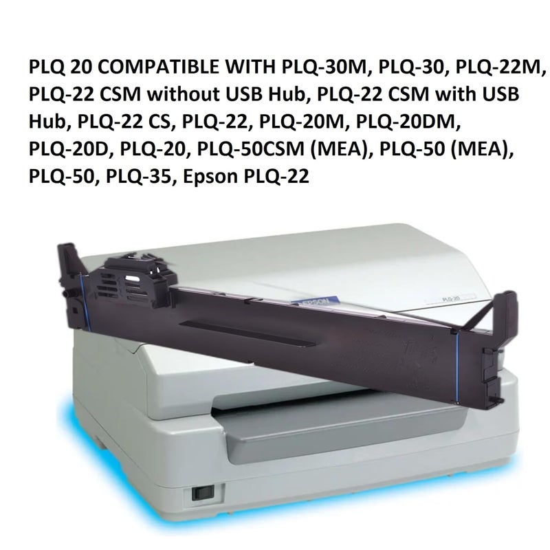 VAVIA PLQ20, PLQ30 PASSBOOK Ribbon Cartridge COMPATAIBLE for USE with PLQ20,PLQ30 DMP Ribbon Cartridge for Dotmatrix Printers (PLQ-20 1 PSC)(PLQ20 1) - Image 2