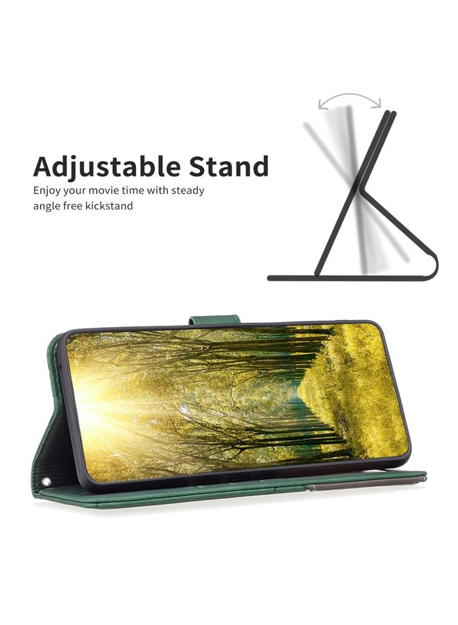 اس-توب جراب لهاتف OPPO A78 5G مصنوع من الجلد بمشبك مغناطيسي على شكل معين - Image 5