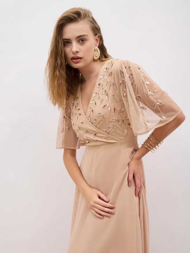 Styli Embellished Bodice Dress