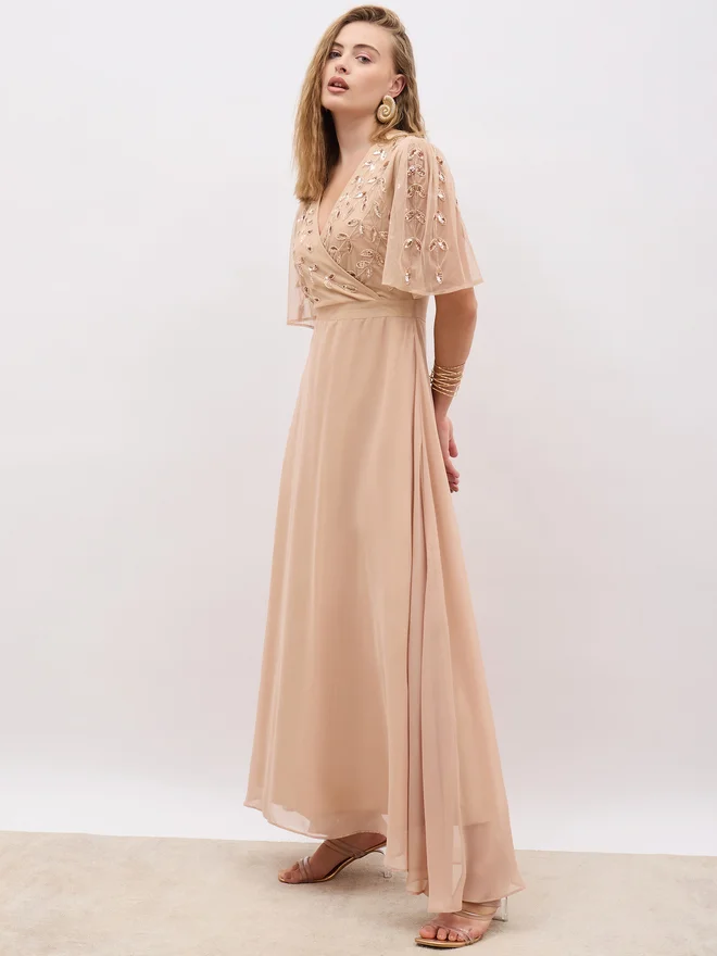 Styli Embellished Bodice Dress
