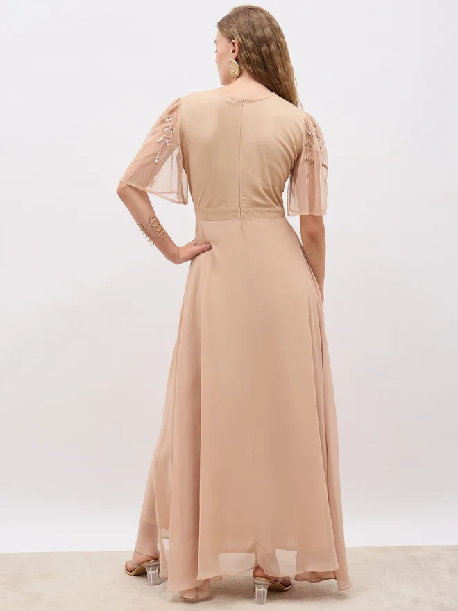 Styli Embellished Bodice Dress