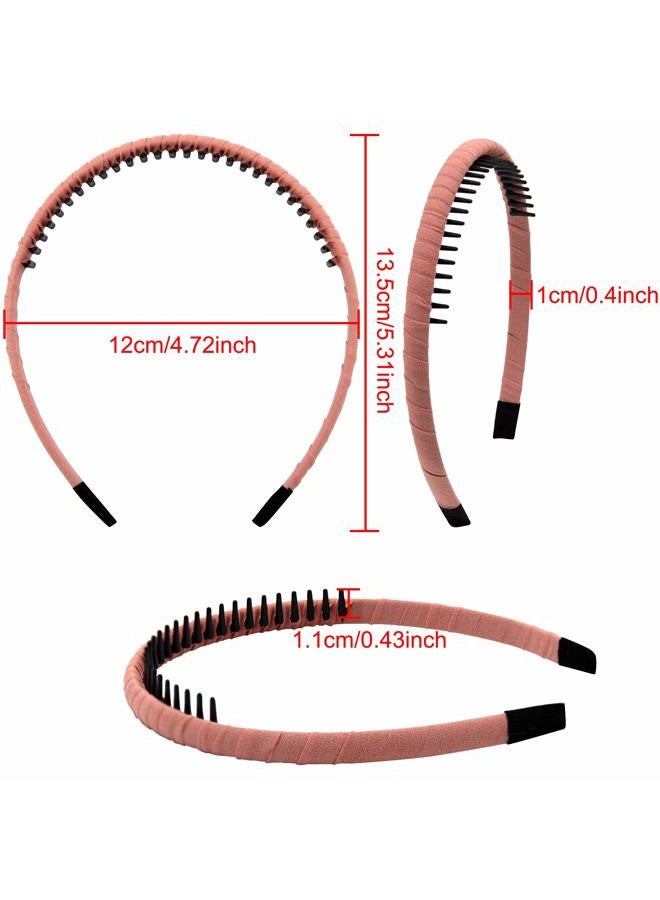 Duufin 12 Pieces Teeth Comb Headband Non-slip Hair Headbands Colorful Teeth Headbands for Girls and Women, 12 Colors - Image 2