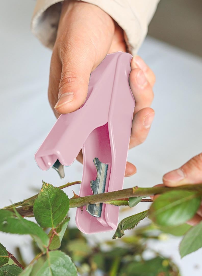 Si Bonne Rose Stem Thorn Stripper, Pink Handle for stripping leaves, thorns, and excess stems from flowers - Image 2