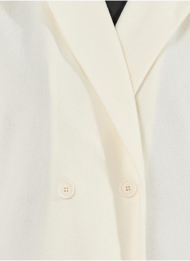 Styli - Regular Fit Double Breasted Wool Like Coat - Image 1