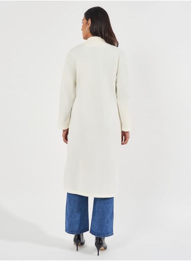 Styli - Regular Fit Double Breasted Wool Like Coat - Image 1