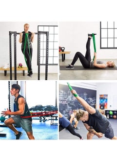 Rock Pow Resistance Bands Set 10Pcs Exercise Bands Workout Bands Elastic Bands for Exercise Pull Up Assistance Bands Fitness Bands Assist Set for Body Training Strength Weighted Gyms  - Image 4