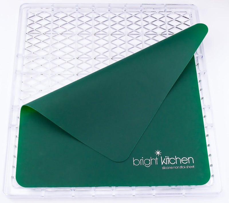 Bright Kitchen 3 Silicone Non Stick Sheets Compatible With Ivation & Compatible With Gourmia Compatible with ChefWave Dehydrator 6-Tray fruit roll up crackers Teflon-Free - Image 2