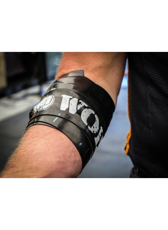 WOD Nation - WOD Nation Muscle Floss Bands Recovery Band for Tack and Flossing Sore Muscles and Increasing Mobility : Stretch Band Includes Carrying Case (1 Black Heavy & 1 Red Medium) - Image 1