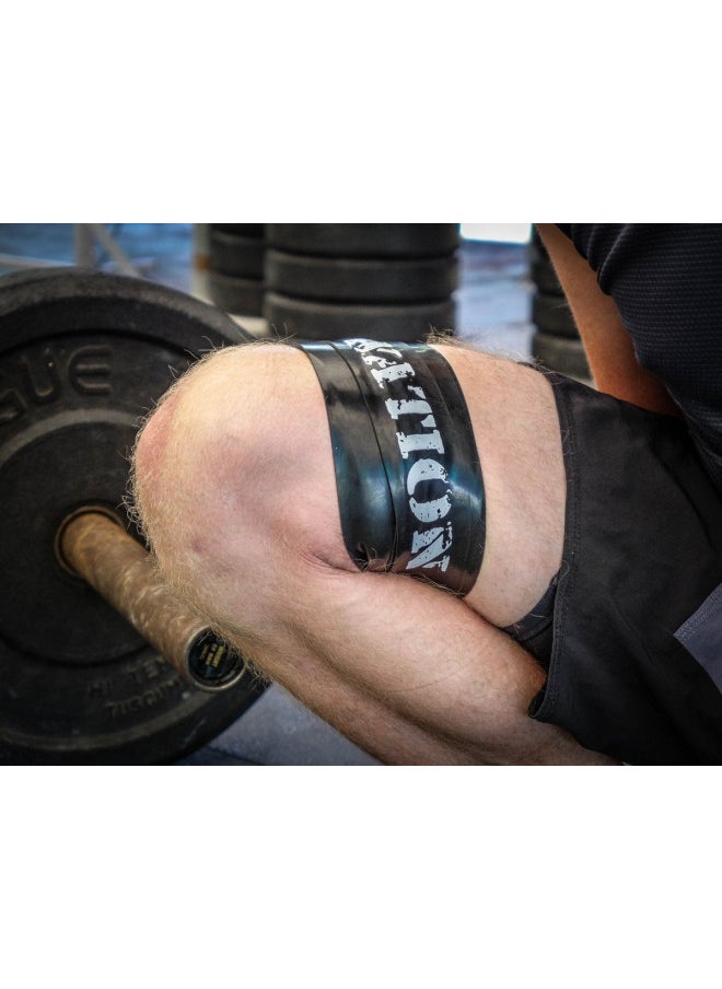 WOD Nation - WOD Nation Muscle Floss Bands Recovery Band for Tack and Flossing Sore Muscles and Increasing Mobility : Stretch Band Includes Carrying Case (1 Black Heavy & 1 Red Medium) - Image 1