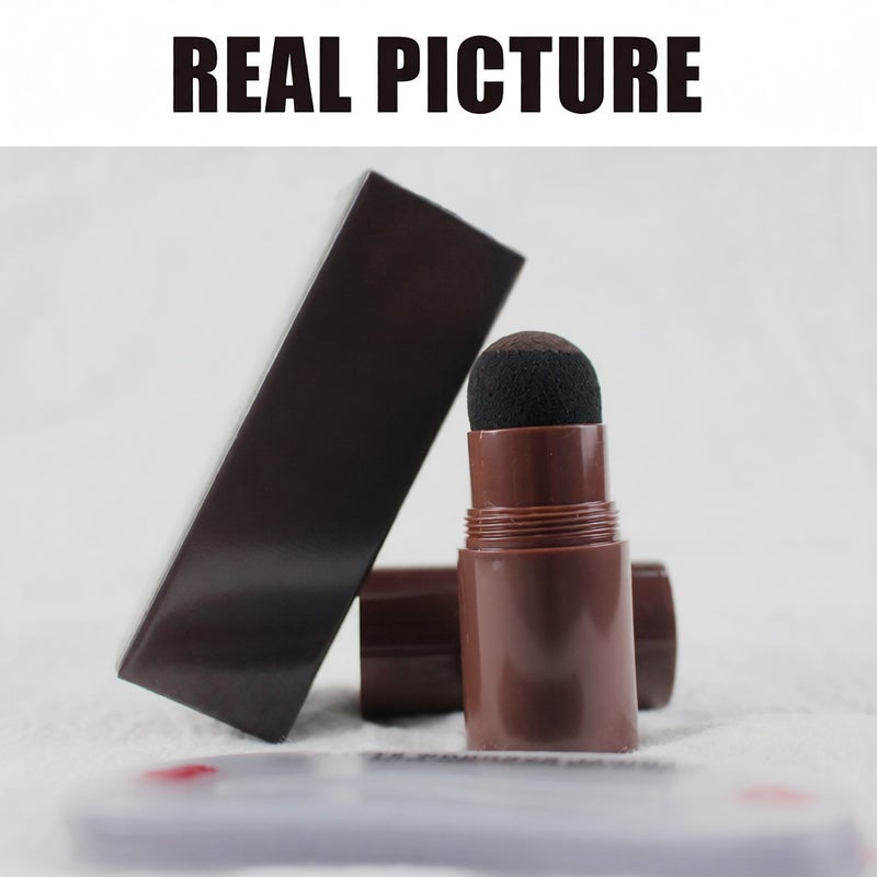 Eyebrow Stamp Shaping Kit, One Step Brow Stamp Stencil Kit Waterproof Eye Brow Stamp Makeup Tools  (Brown Black) - Image 3