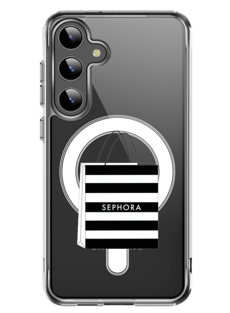 Theodor Magnetic Case for Samsung Galaxy S24 6.2-inch Compatible with MagSafe Wireless Charging, Shockproof Phone Bumper Cover Shopping bag - Image 1