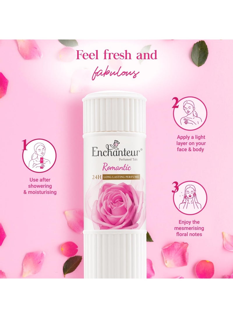 انشانتر بودرة التلك المعطرة الرومانسية 125 جرام - Image 4