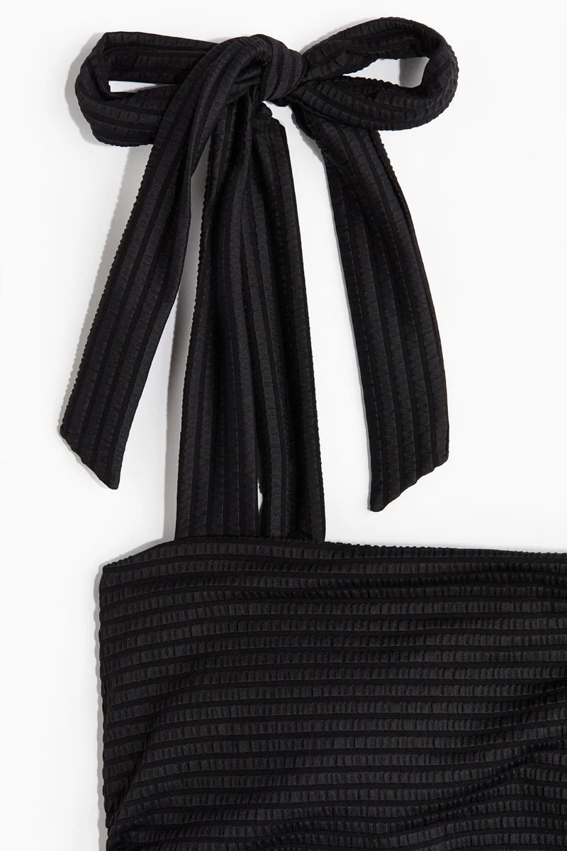 H&M Padded-cup Tie-strap swimsuit