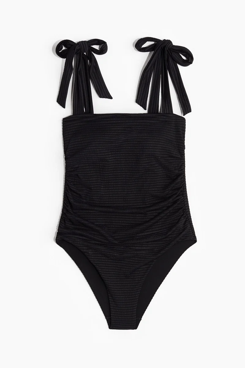 H&M Padded-cup Tie-strap swimsuit
