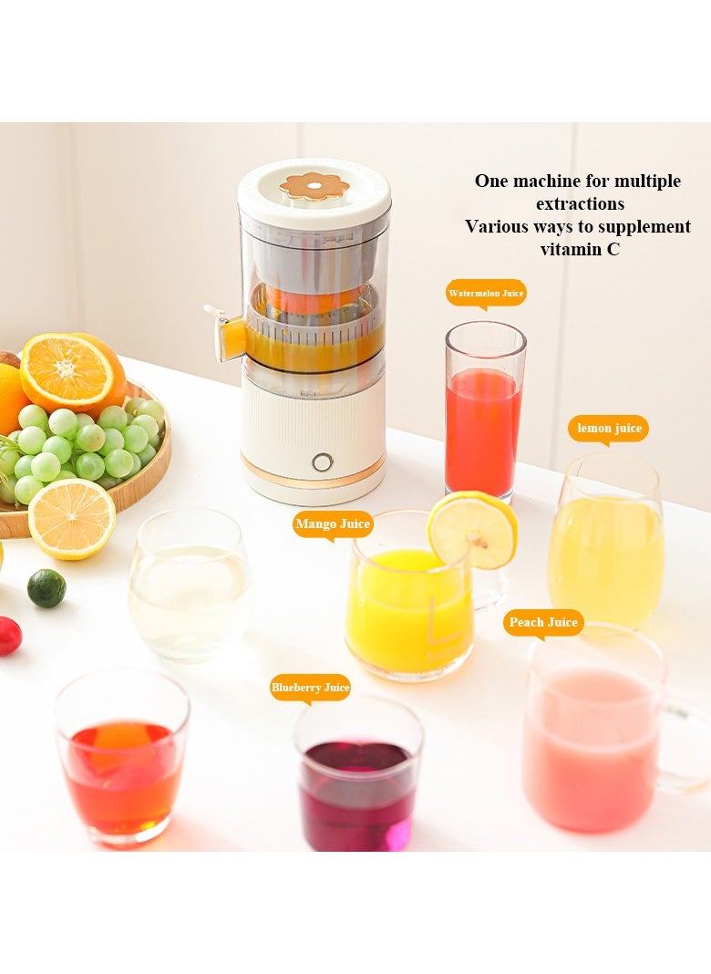General - 900ml juicer, juice yield up to 90% | 6-step juice extraction, fresh juice in 20 seconds | Multi-fruit and vegetable blender (mango, lemon, peach) | BPA-free, easy to clean - Image 1