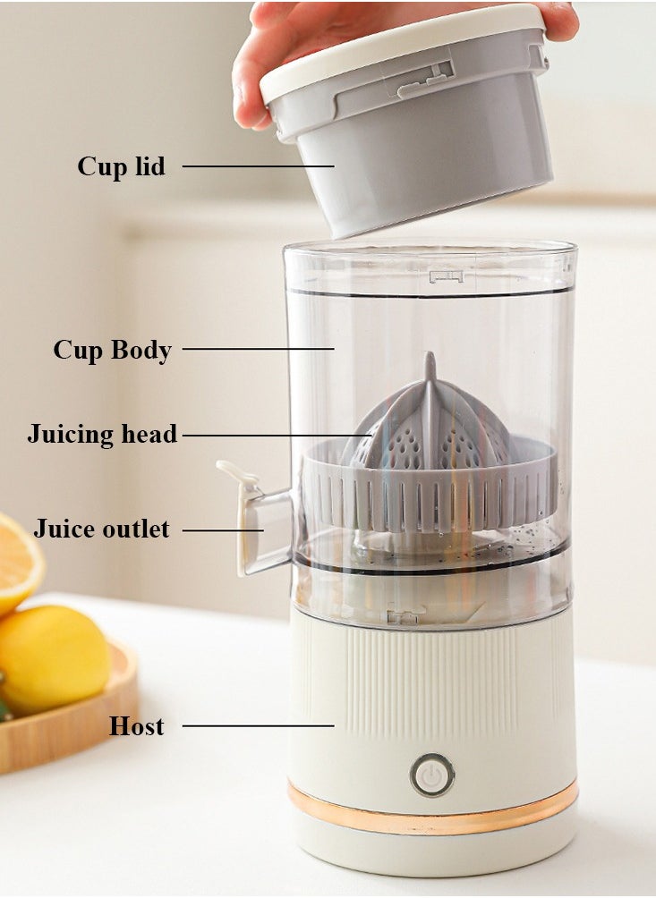 General - 900ml juicer, juice yield up to 90% | 6-step juice extraction, fresh juice in 20 seconds | Multi-fruit and vegetable blender (mango, lemon, peach) | BPA-free, easy to clean - Image 1