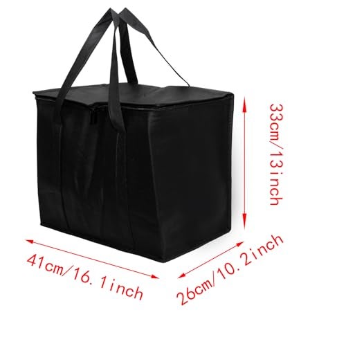 Lilaly Styrofoam Cooler Food Delivery Bag Insulated Grocery Bags Insulated Cooler Bag for Hot or Cold Food Delivery Groceries Travel Shopping - Image 3