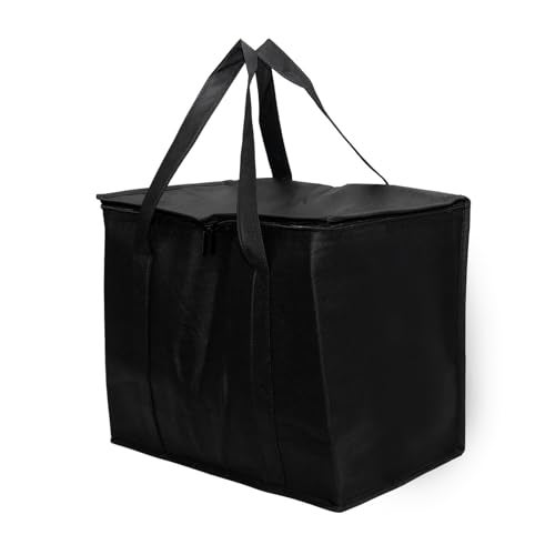 Lilaly Styrofoam Cooler Food Delivery Bag Insulated Grocery Bags Insulated Cooler Bag for Hot or Cold Food Delivery Groceries Travel Shopping - Image 1
