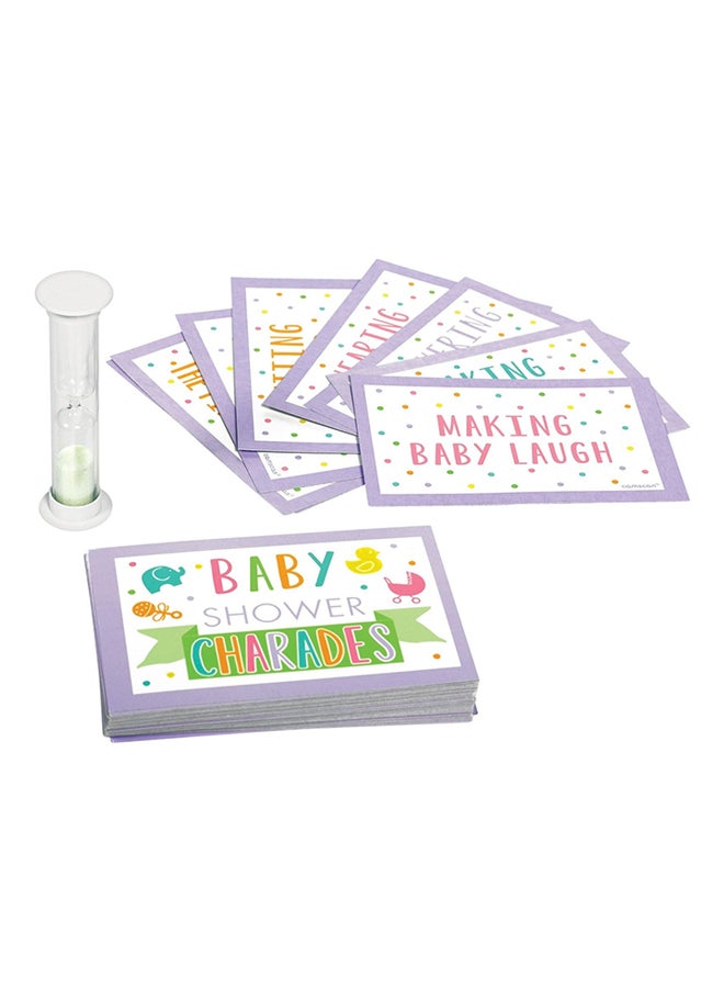 Amscan Baby Shower Paper Charades Guessing Game Kit