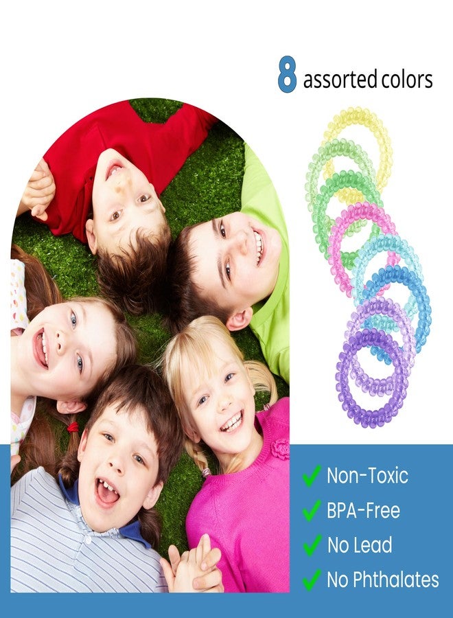 Sallurna Sensory Stretchy Bracelets for Boys and Girls, 8 Packs Strechy Coli Fidget Bracelets for Autism Kids, ADHD, Or Special Needs - Image 5