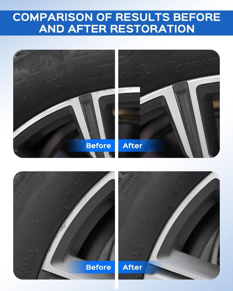 RSACET Orbit Grey/Dark Grey Wheel Rims Touch Up Paint Compatible with BMW Wheel - DIY Curb Rash Repair With Color-Matched - Image 3