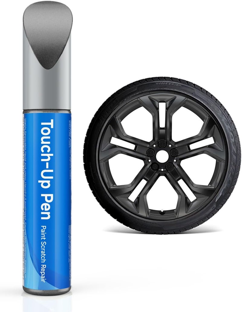 RSACET Orbit Grey/Dark Grey Wheel Rims Touch Up Paint Compatible with BMW Wheel - DIY Curb Rash Repair With Color-Matched - Image 1