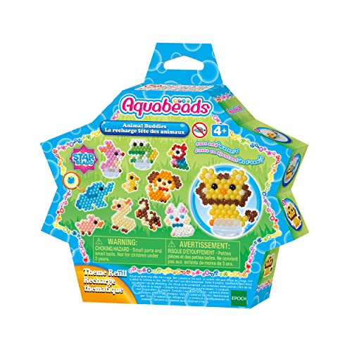 Aquabeads Arts  Crafts Animal Buddies Theme Refill with Beads and Templates - Image 1