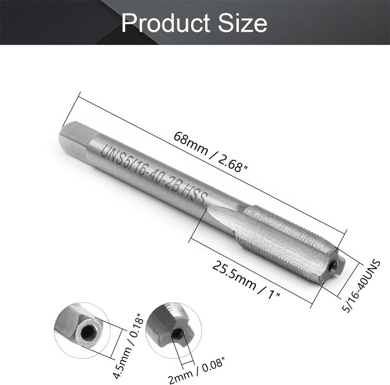 اتول مارت Utoolmart آلة قص خيوط من الفولاذ عالي السرعة 5/16-36UNS، نظام أمريكي، 1 قطعة - Image 2