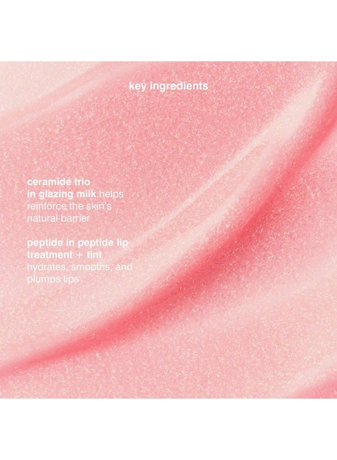 Rhode Glazed Trio Set Glazing Milk, Peptide Lip Treatment Strawberry Glaze & Peptide Lip Tint Jelly Bean - Image 3