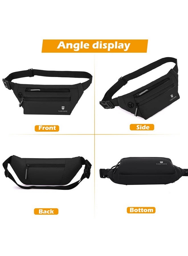 GUSTAVE® Large Waterproof Sling Pack Chest Bag Waist Bags Fanny Pack Cross Body Travel Bag BumBag Men Women Fanny Pack for Hiking Travel Camping Running Sports Outdoors with Adjustable Strap - Image 5