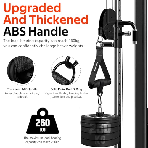 RENRANRING Gym Exercise Handles, Replacement Handle Attachments for Cable Machine Pulleys, Resistance Band and Strength Trainer, Pull Down Workout Accessories, Home Gym Add On Equipment - Image 3