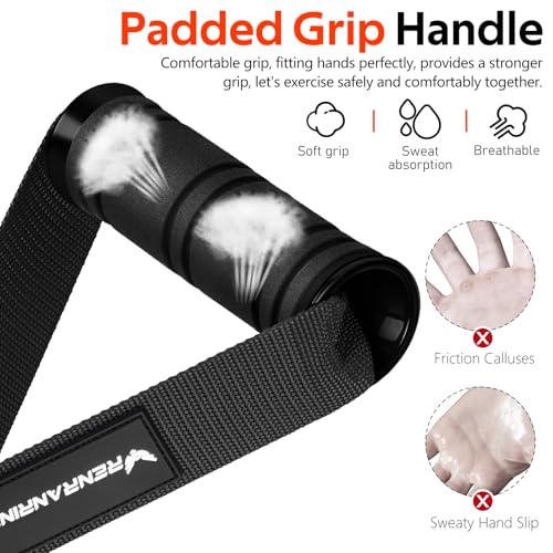 RENRANRING Gym Exercise Handles, Replacement Handle Attachments for Cable Machine Pulleys, Resistance Band and Strength Trainer, Pull Down Workout Accessories, Home Gym Add On Equipment - Image 4