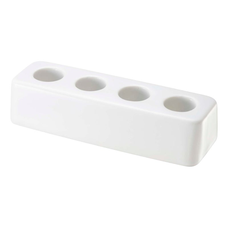 YAMAZAKI home 2612 Yamazaki Home Toothbrush StandHolder  Organizer for Bathroom One Size White